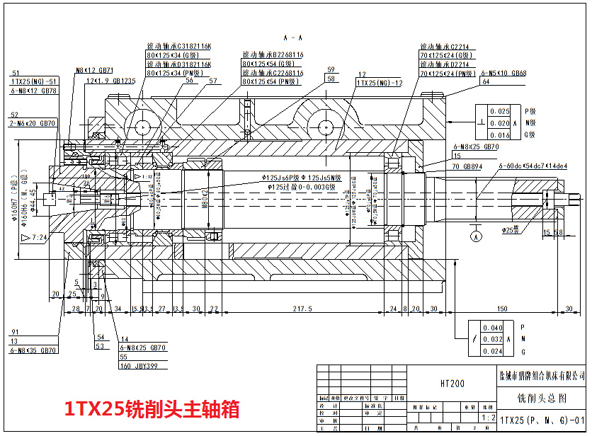 1TX25黄瓜视频黄色片主轴箱图纸